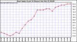 Milwaukee Weather Heat Index (Last 24 Hours)