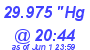 Milwaukee Weather Barometer Low Today