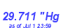 Milwaukee Weather Barometer Low Month