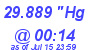 Milwaukee Weather Barometer Low Today