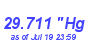 Milwaukee Weather Barometer Low Month