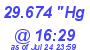 Milwaukee Weather Barometer Low Today