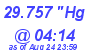 Milwaukee Weather Barometer Low Today