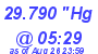 Milwaukee Weather Barometer Low Today