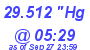 Milwaukee Weather Barometer Low Today