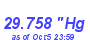 Milwaukee Weather Barometer Low Month