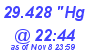 Milwaukee Weather Barometer Low Today