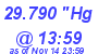 Milwaukee Weather Barometer Low Today