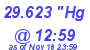 Milwaukee Weather Barometer Low Today