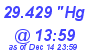 Milwaukee Weather Barometer Low Today