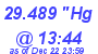 Milwaukee Weather Barometer Low Today