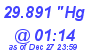 Milwaukee Weather Barometer Low Today