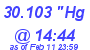 Milwaukee Weather Barometer Low Today