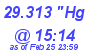 Milwaukee Weather Barometer Low Today