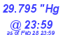 Milwaukee Weather Barometer Low Today