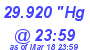 Milwaukee Weather Barometer Low Today