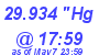 Milwaukee Weather Barometer Low Today