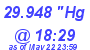 Milwaukee Weather Barometer Low Today