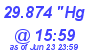 Milwaukee Weather Barometer Low Today