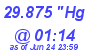 Milwaukee Weather Barometer Low Today