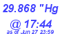 Milwaukee Weather Barometer Low Today