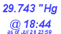 Milwaukee Weather Barometer Low Today