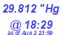 Milwaukee Weather Barometer Low Today