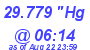 Milwaukee Weather Barometer Low Today