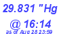 Milwaukee Weather Barometer Low Today