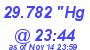 Milwaukee Weather Barometer High Today