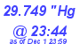 Milwaukee Weather Barometer Low Today