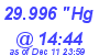 Milwaukee Weather Barometer Low Today