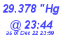 Milwaukee Weather Barometer Low Today