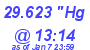 Milwaukee Weather Barometer Low Today