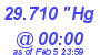 Milwaukee Weather Barometer Low Today