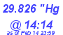 Milwaukee Weather Barometer Low Today