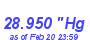 Milwaukee Weather Barometer Low Month