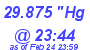 Milwaukee Weather Barometer Low Today