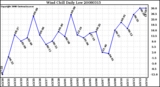 Milwaukee Weather Wind Chill Daily Low