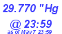 Milwaukee Weather Barometer High Today