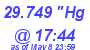 Milwaukee Weather Barometer Low Today