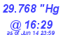 Milwaukee Weather Barometer Low Today