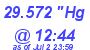 Milwaukee Weather Barometer Low Today