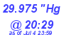 Milwaukee Weather Barometer Low Today