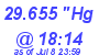 Milwaukee Weather Barometer Low Today