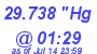 Milwaukee Weather Barometer Low Today