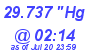 Milwaukee Weather Barometer Low Today