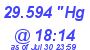 Milwaukee Weather Barometer Low Today