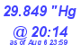 Milwaukee Weather Barometer Low Today