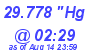 Milwaukee Weather Barometer Low Today